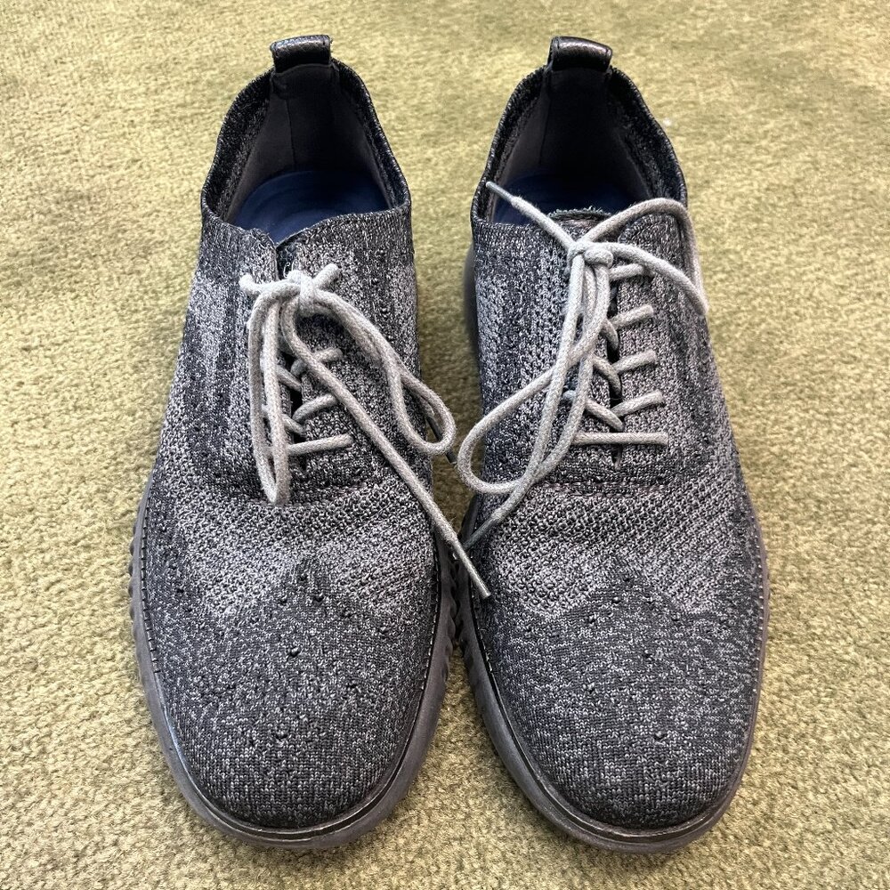 Men's Cole Haan ZeroGrand Two-Tone Wing Tip Stitchlite Knit Shoes, Size 8